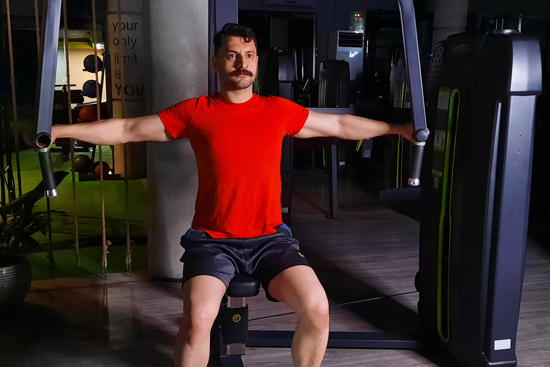 فلای قفسه سینه دستگاه دسته افقی