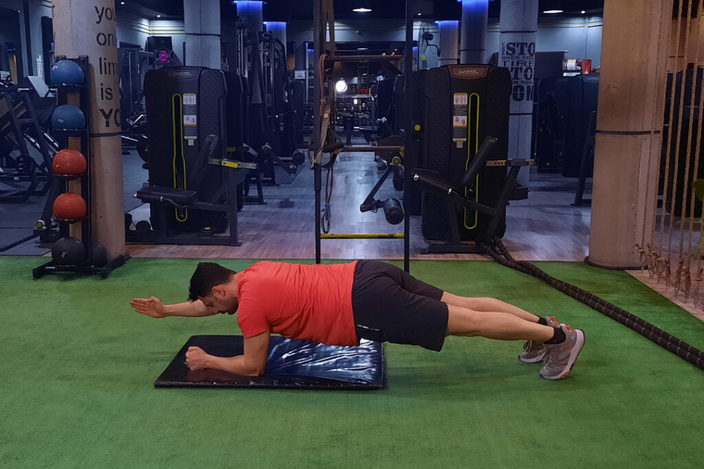 پلانک با بلند کردن یک دست