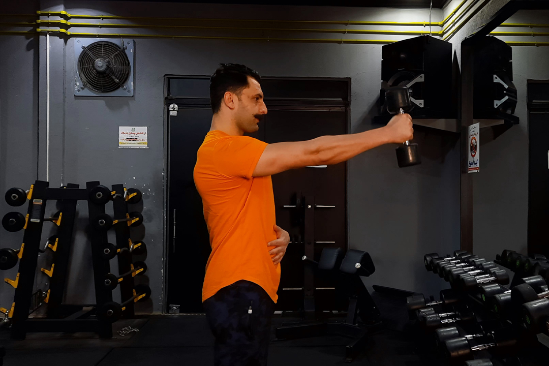 سرشانه جلو نظام دمبل تک چکشی