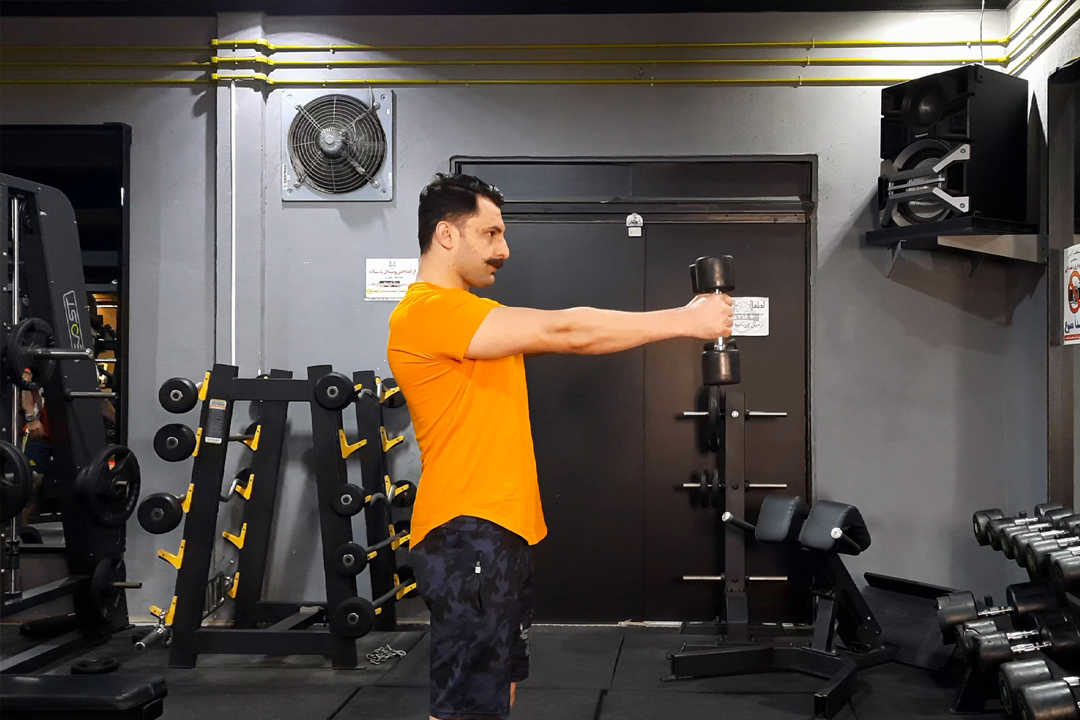 سرشانه جلو نظام دمبل جفت چکشی