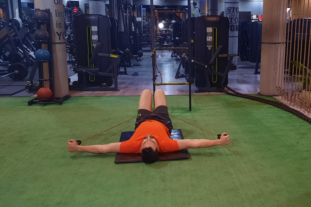 سرشانه پرواز خوابیده با کش