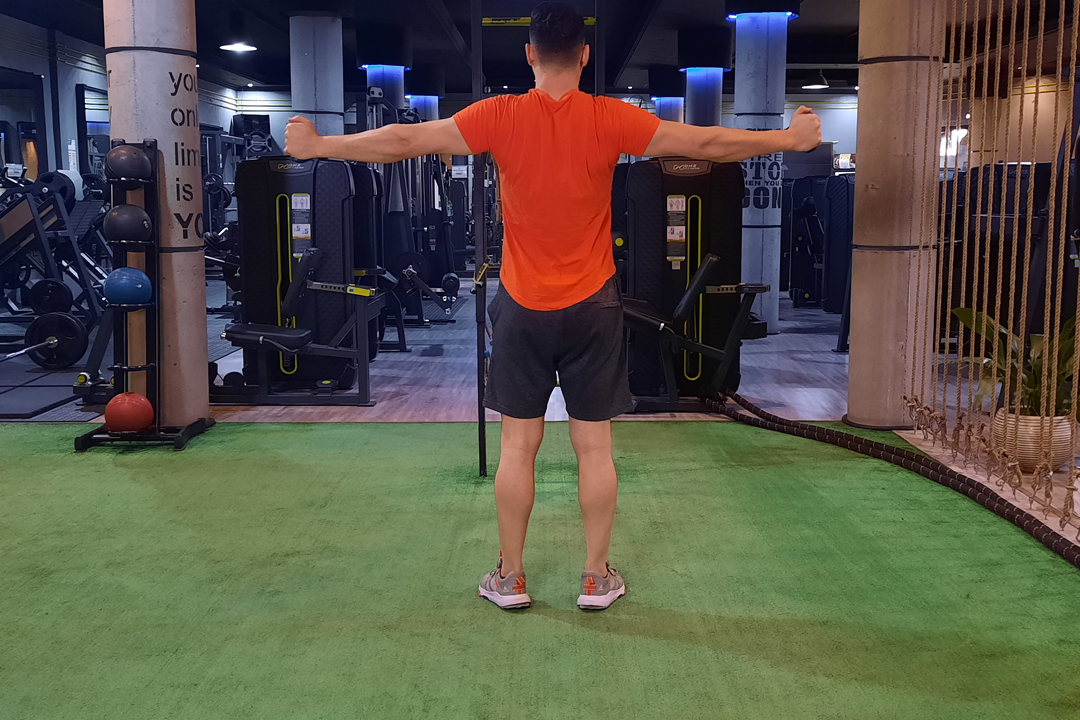 سرشانه پشت کش فلای معکوس