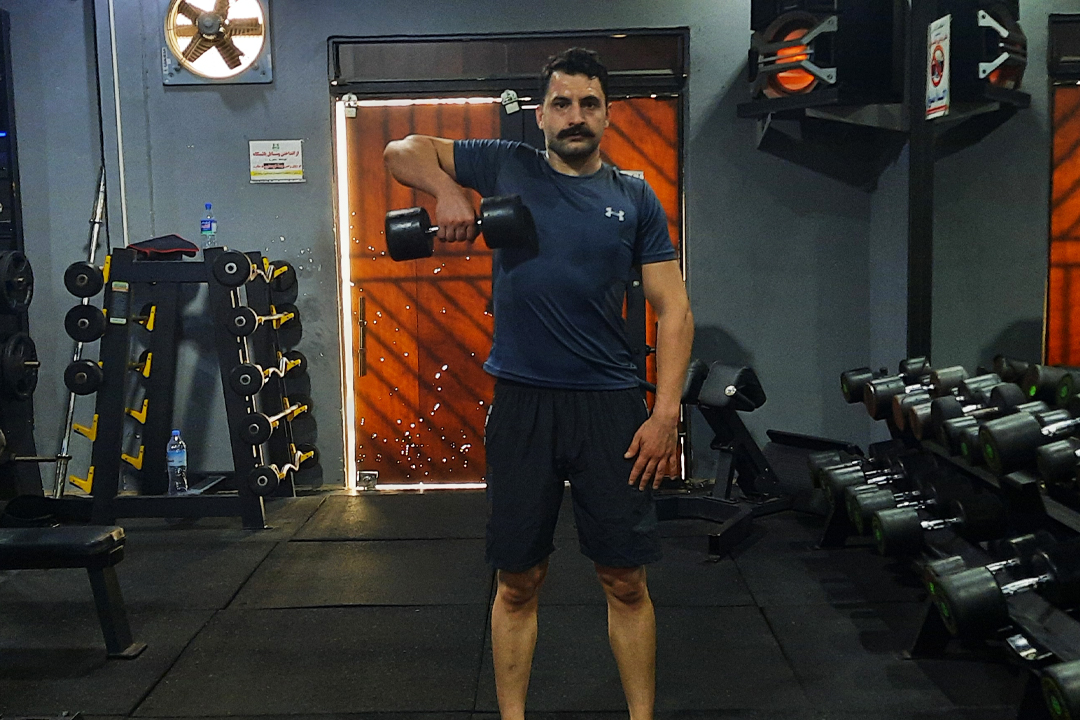 سرشانه قایقی (کول) دمبل تک