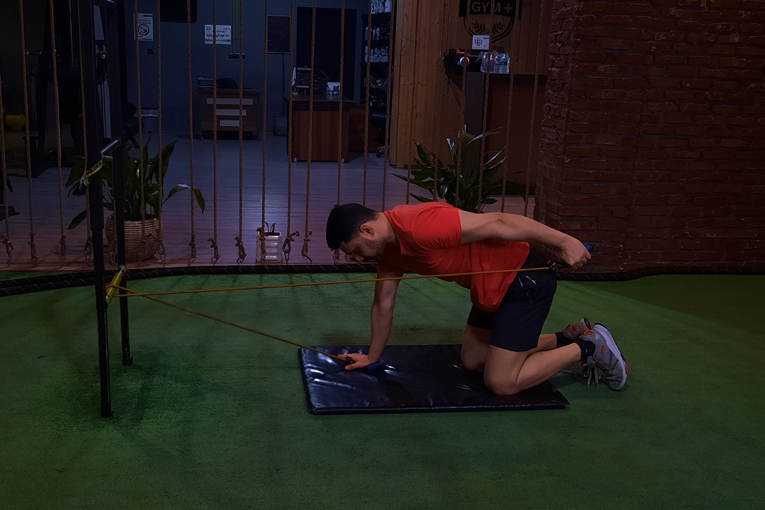 پشت بازو کیک بک تک با کش نشسته