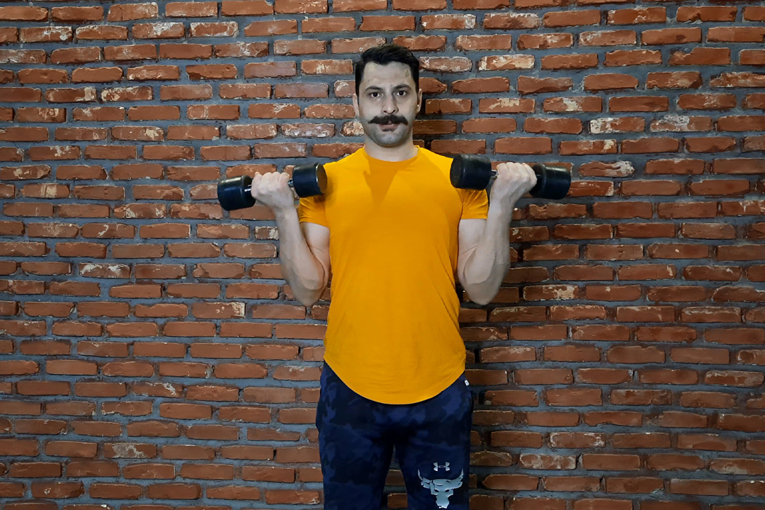 جلو بازو دمبل جفت