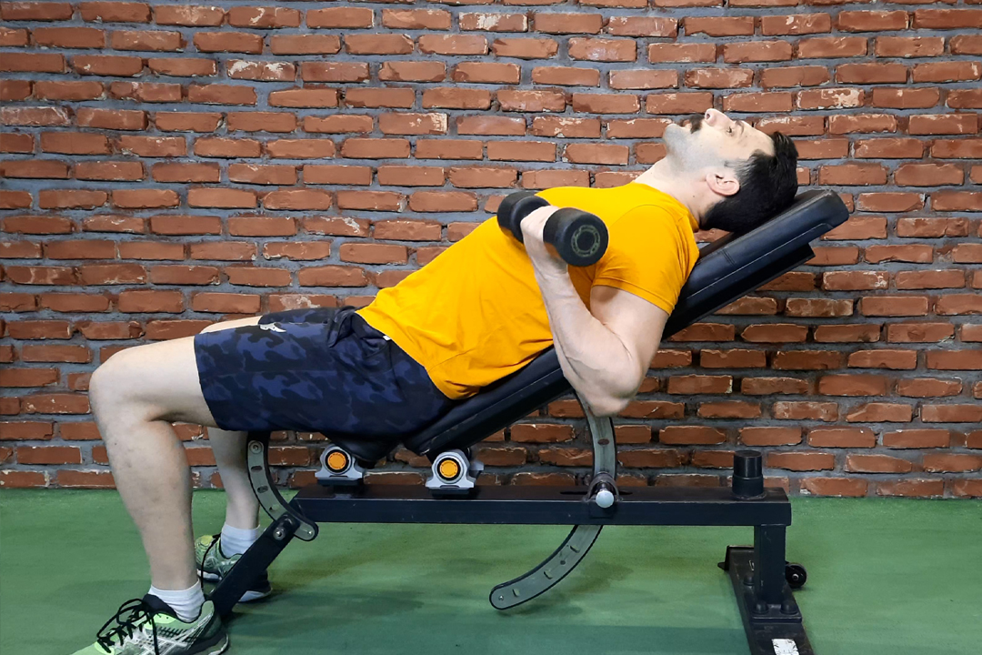 جلو بازو دمبل جفت دست عقب میز شیب