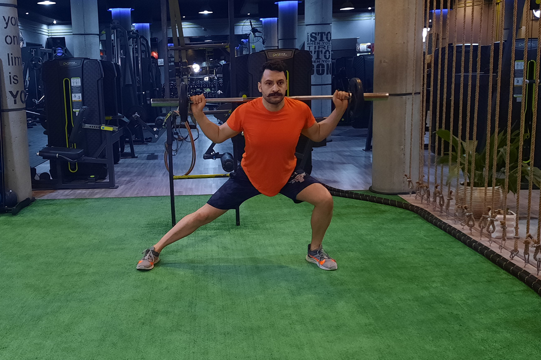 لانجز پا هالتر به پهلو