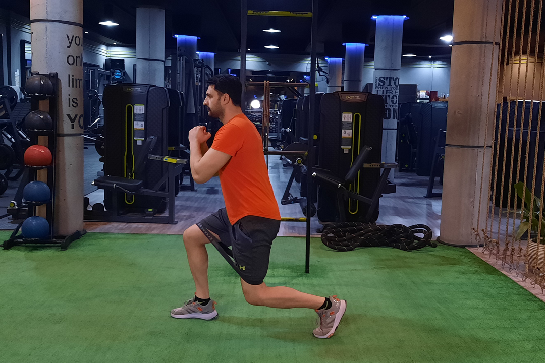 لانجز به جلو با کش