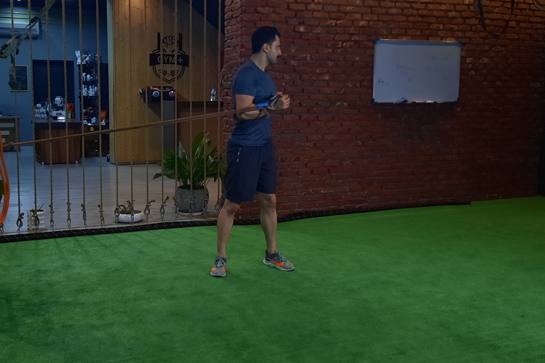 شکم مورب دست جمع با کش