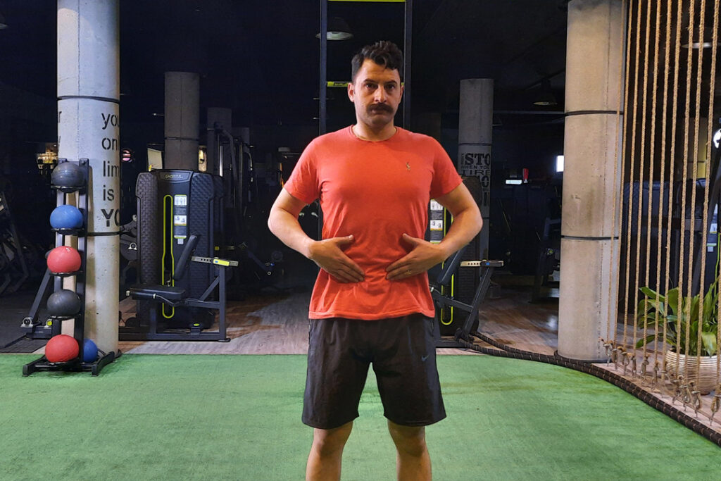 انقباض ایزومتریک عضلات شکم