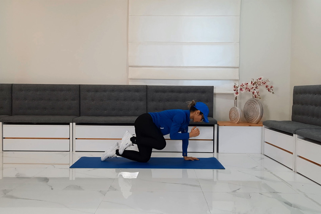 کرانچ پهلو چهار دست و پا