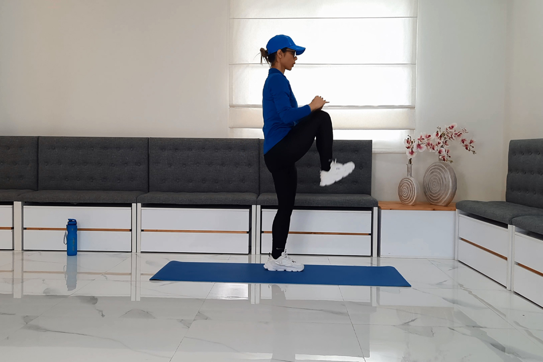 لانجز به عقب زانو بالا