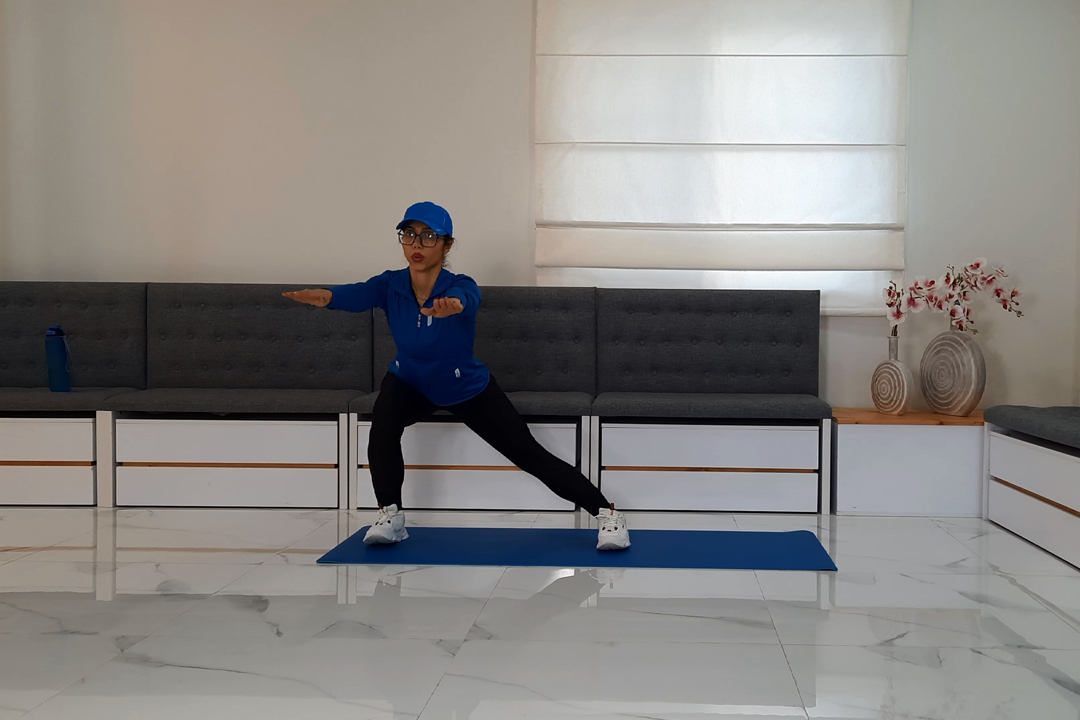 تعادل تک پا با لانجز به کنار