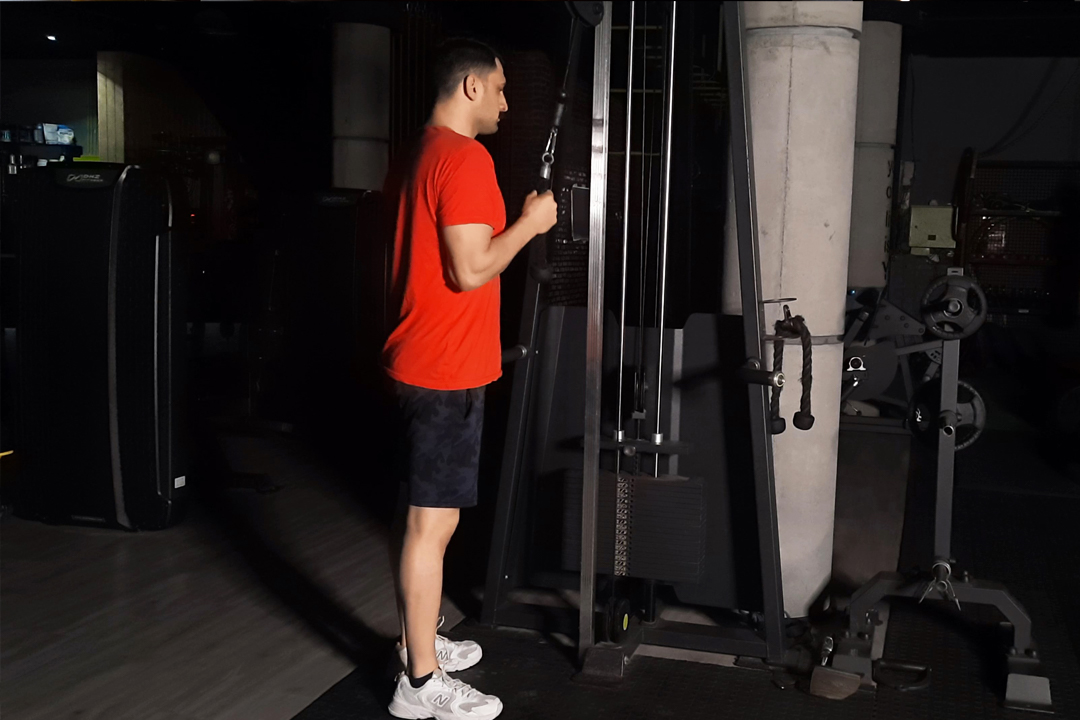 پشت بازو سیم کش طنابی تک