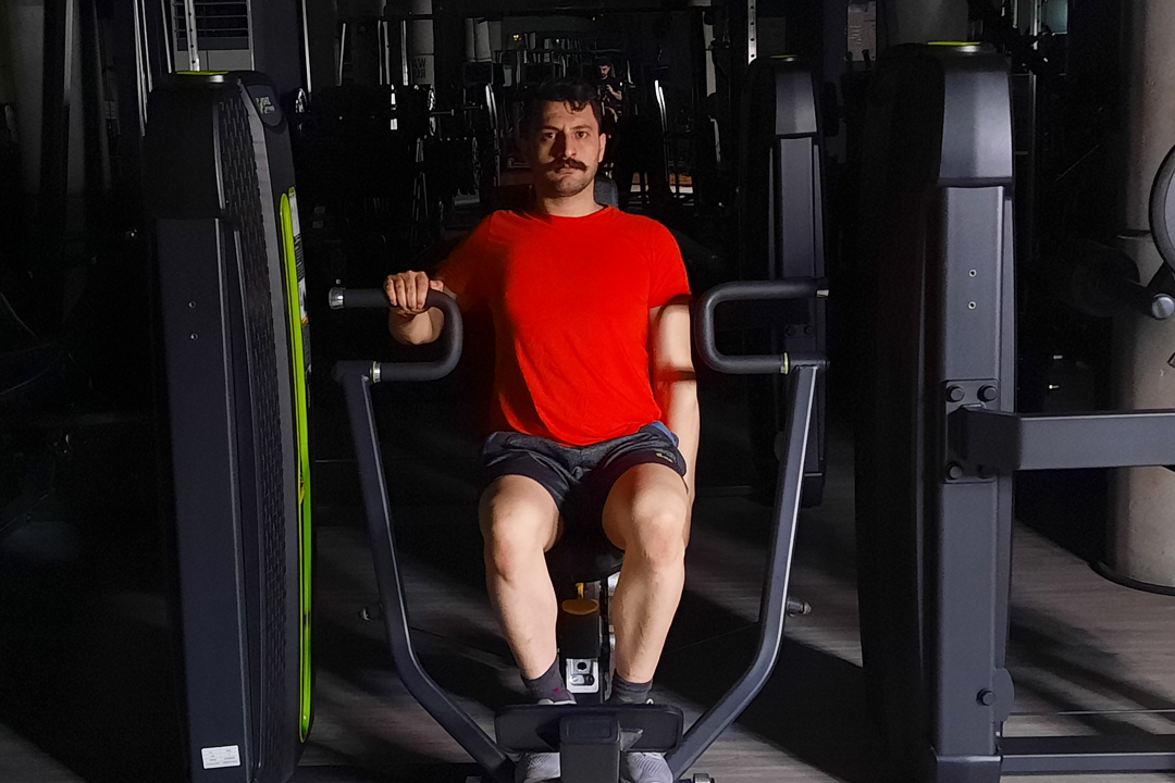 پرس سینه دستگاه دست جمع تک