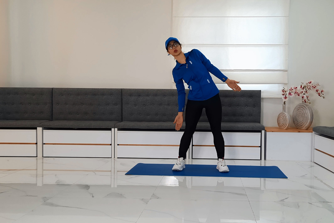 خم کردن جانبی تنه متناوب