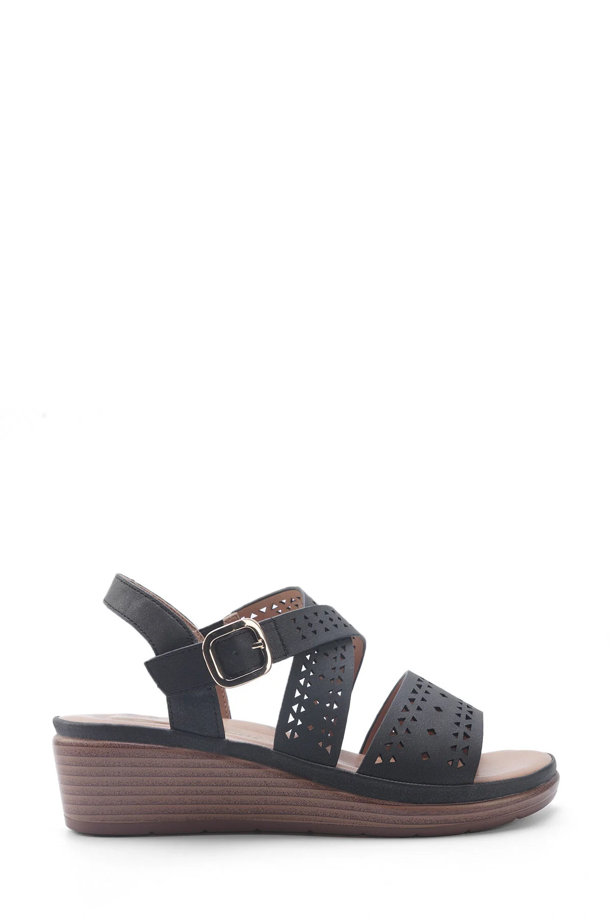صندل راحتی زنانه پولاریس با 5 نقطه 105513.Z5FX مشکی - تصویر 2