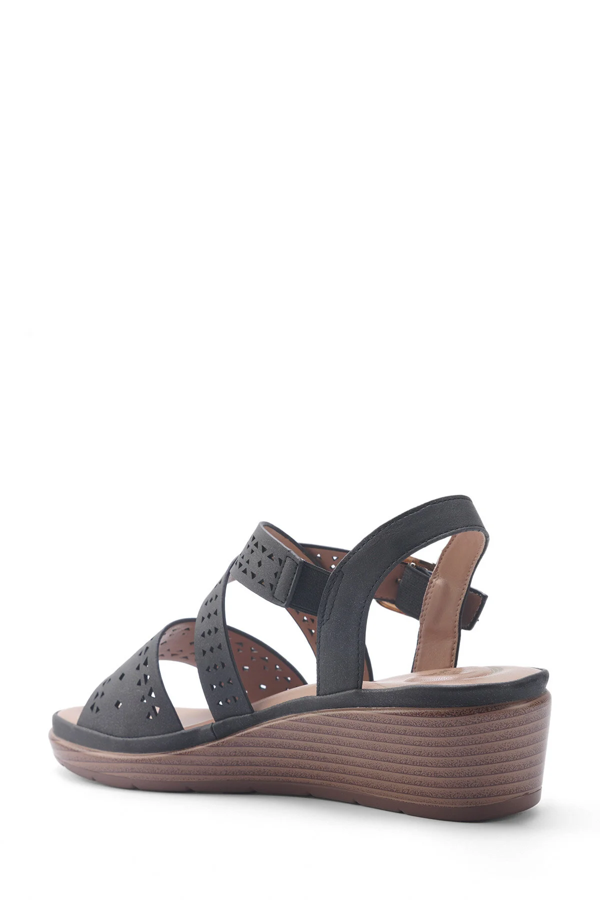 صندل راحتی زنانه پولاریس با 5 نقطه 105513.Z5FX مشکی - تصویر 4