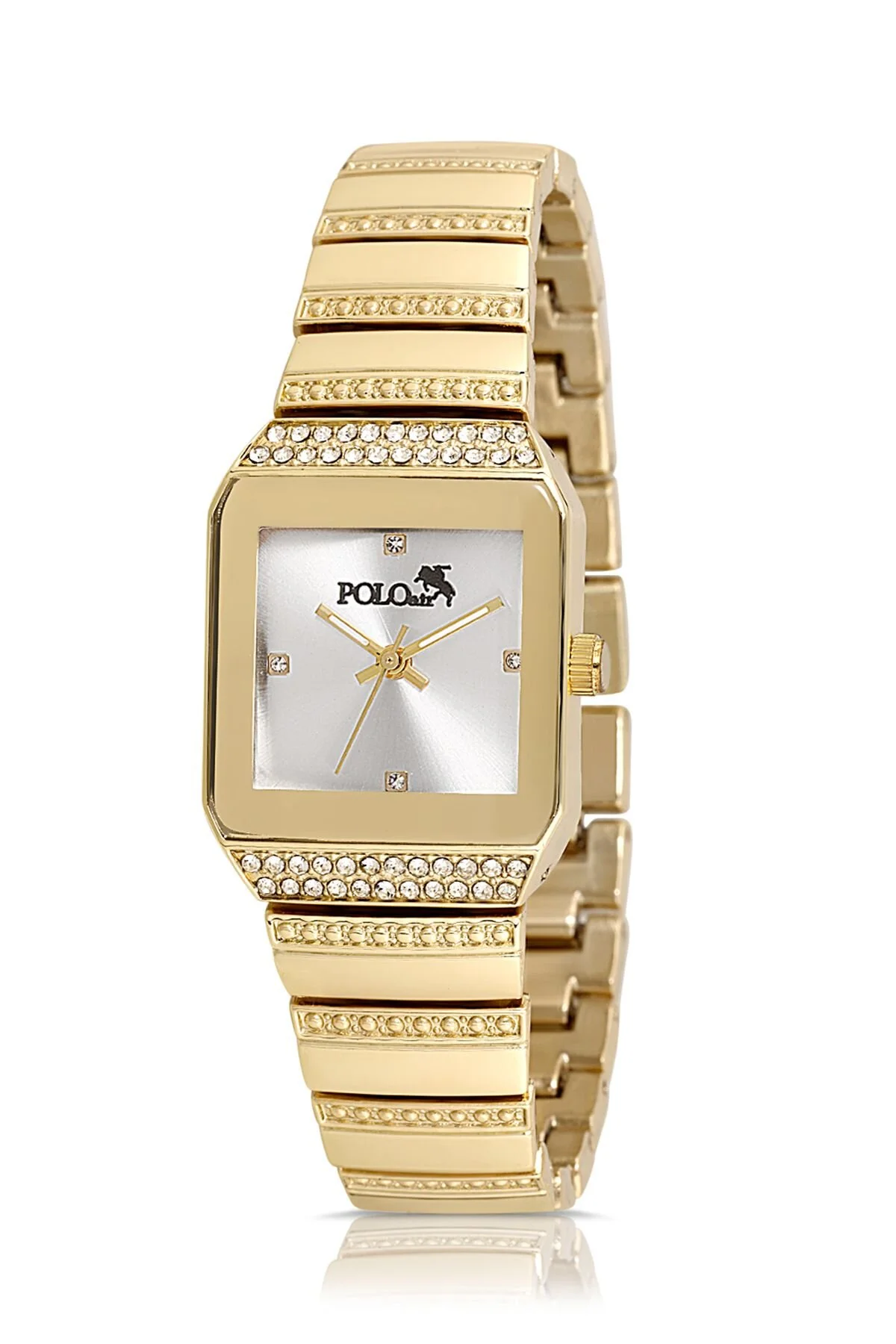 ساعت مچی زنانه طلایی با طراحی وینتج Polo Air مدل PL-1488B1x - تصویر 2