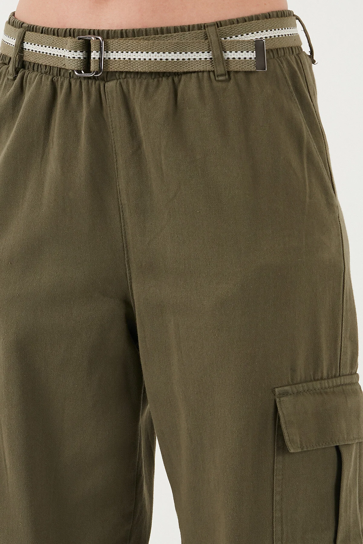 شلوار زنانه Lela مدل 668YP5045 به رنگ خاکی - تصویر 5