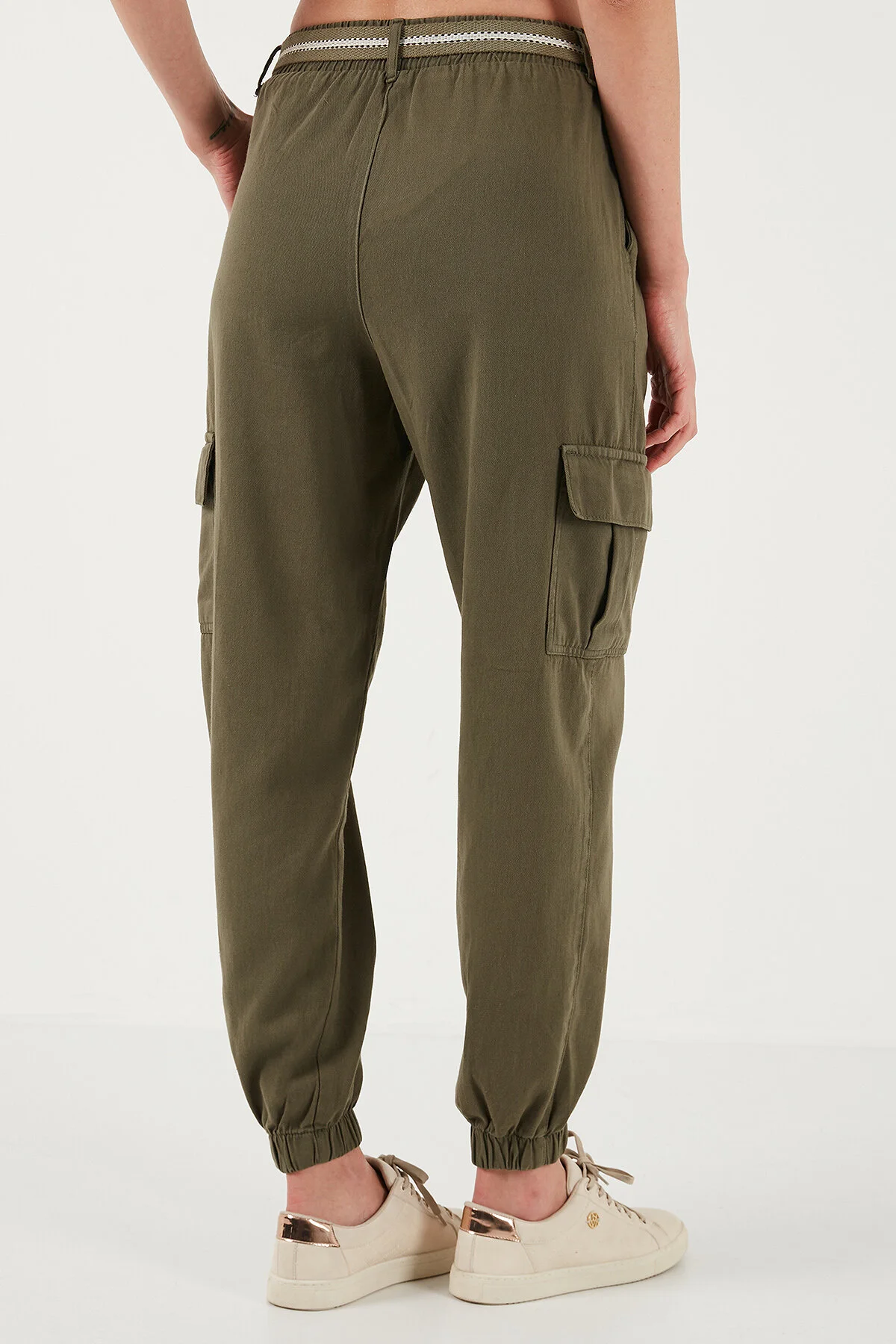 شلوار زنانه Lela مدل 668YP5045 به رنگ خاکی - تصویر 6