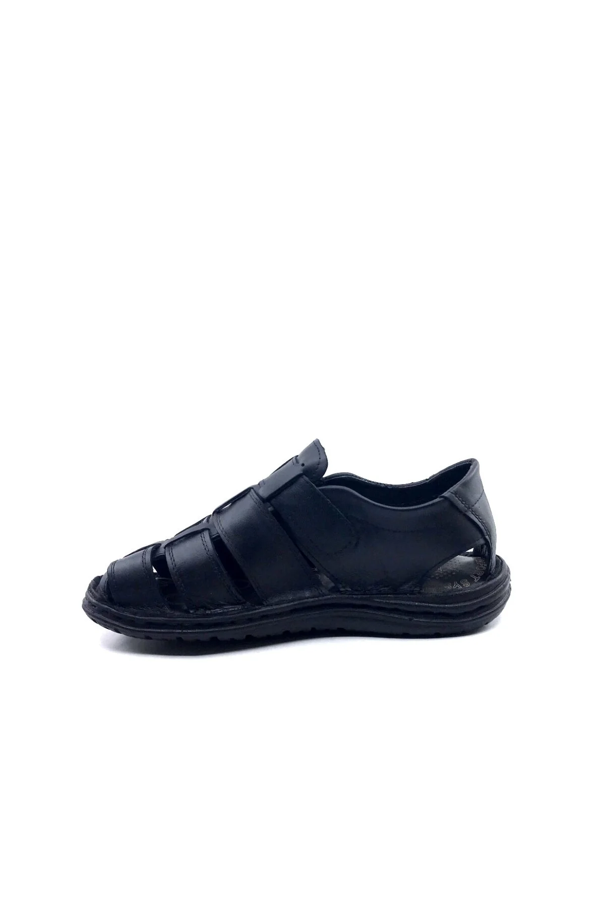 صندل اورتپدیک مردانه مشکی Ayakkabımood 4932 - تصویر 4