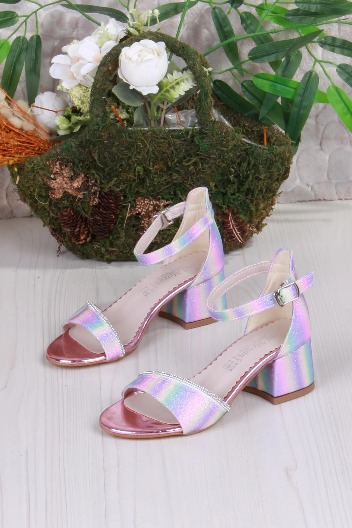 کفش مجلسی دخترانه با جزئیات سنگی فورت - مدل 352090 - تصویر 3