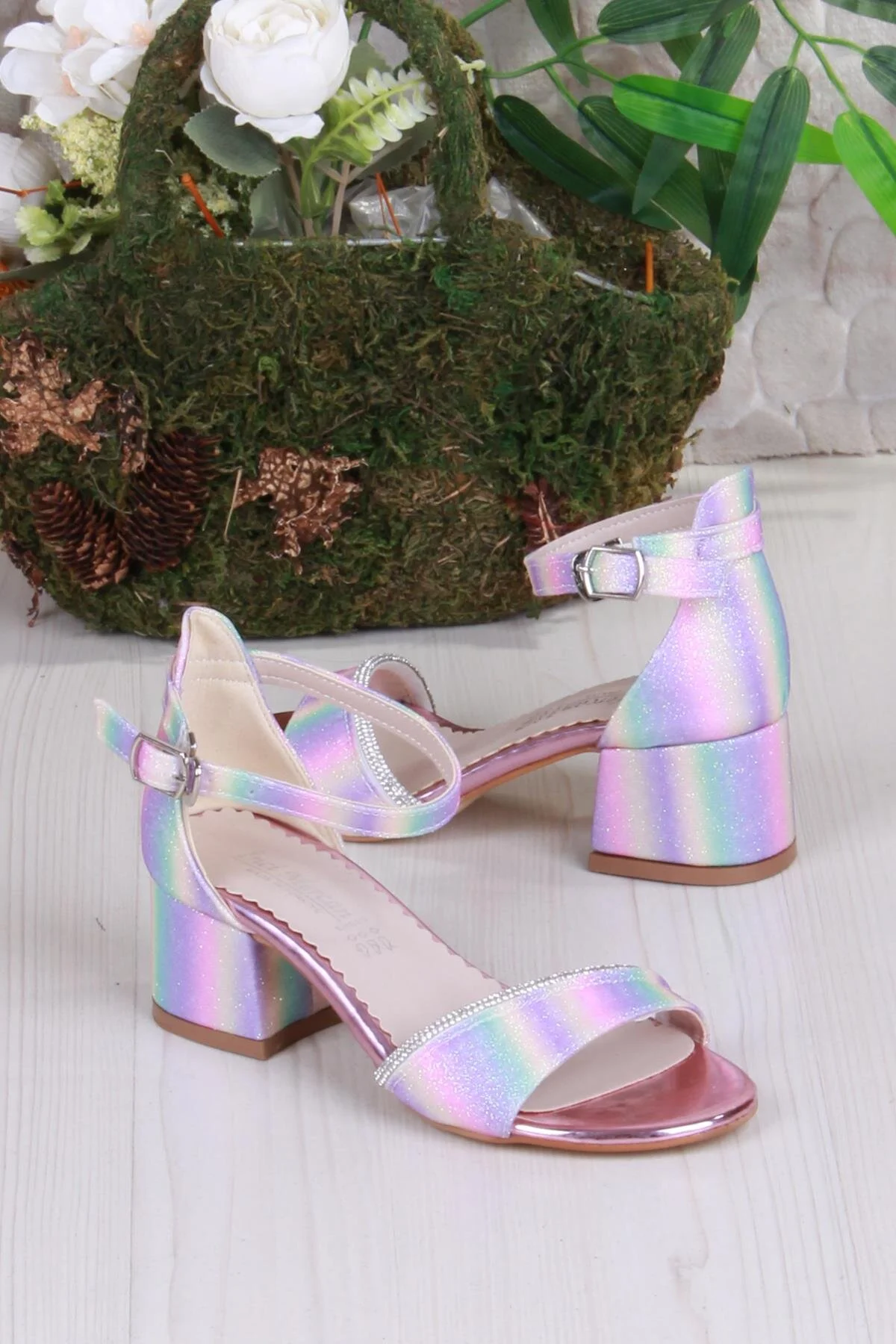 کفش مجلسی دخترانه با جزئیات سنگی فورت - مدل 352090 - تصویر 4