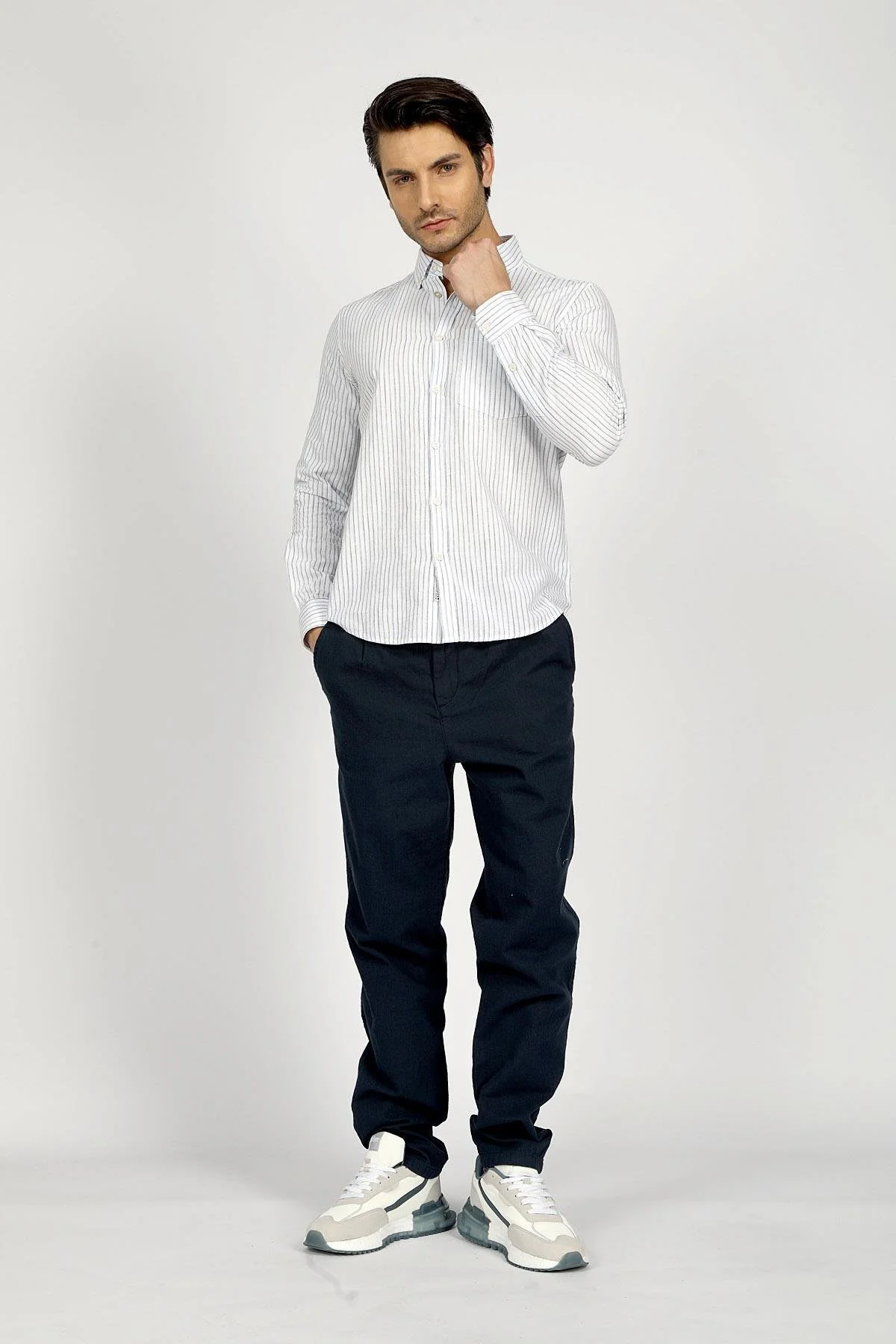 شلوار مردانه Lee Cooper مدل 252 LCM 221005 رنگ لاجوردی - تصویر 2