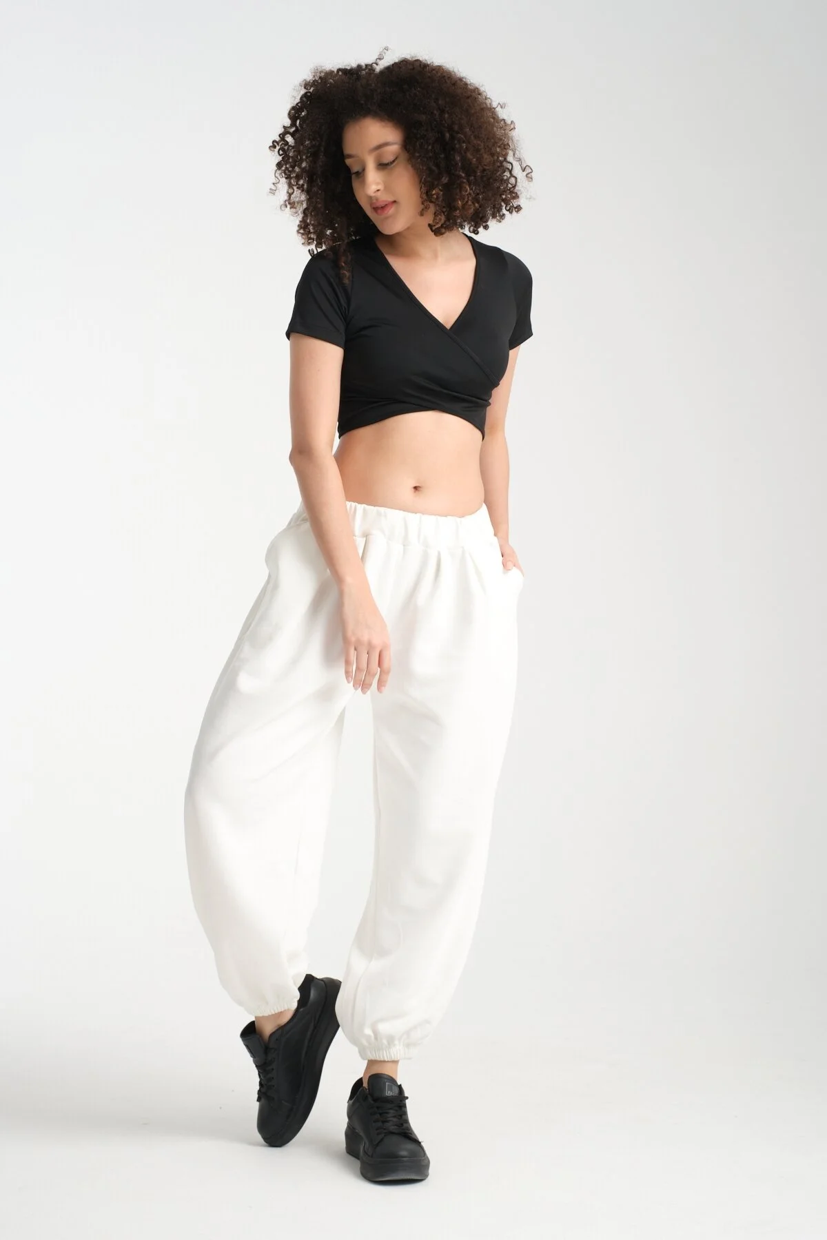 شلوار راحتی زنانه Rodi با کمر کشی MG 1021 - تصویر 2