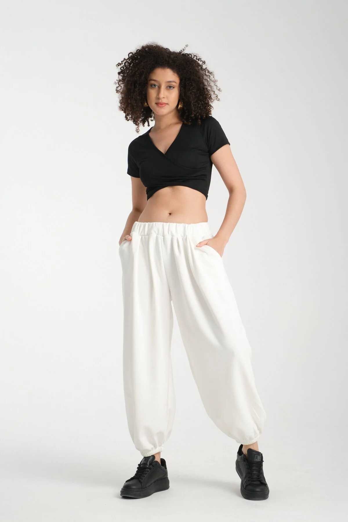 شلوار راحتی زنانه Rodi با کمر کشی MG 1021 - تصویر 5