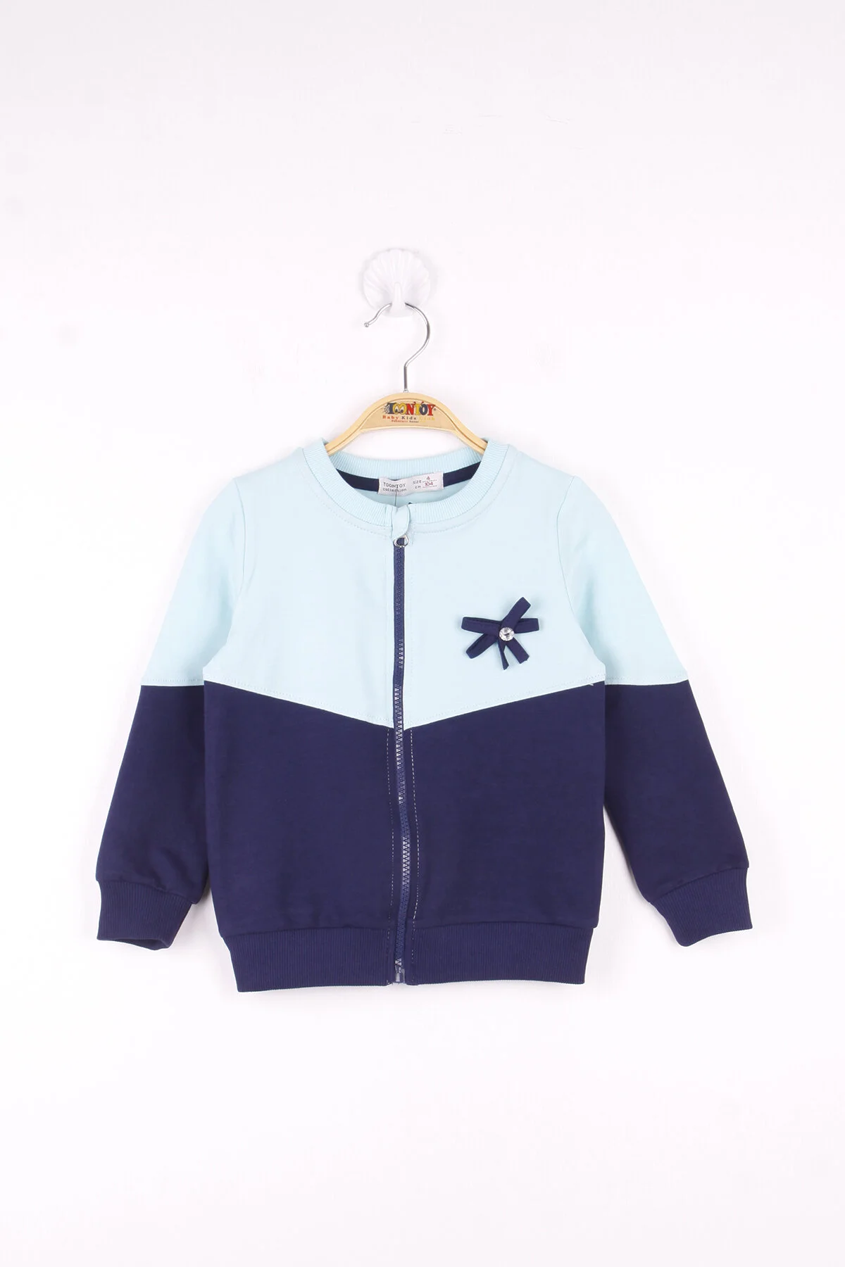 ژاکت دخترانه Toontoy با جزئیات پاپیونی و طراحی خاص - تصویر 2