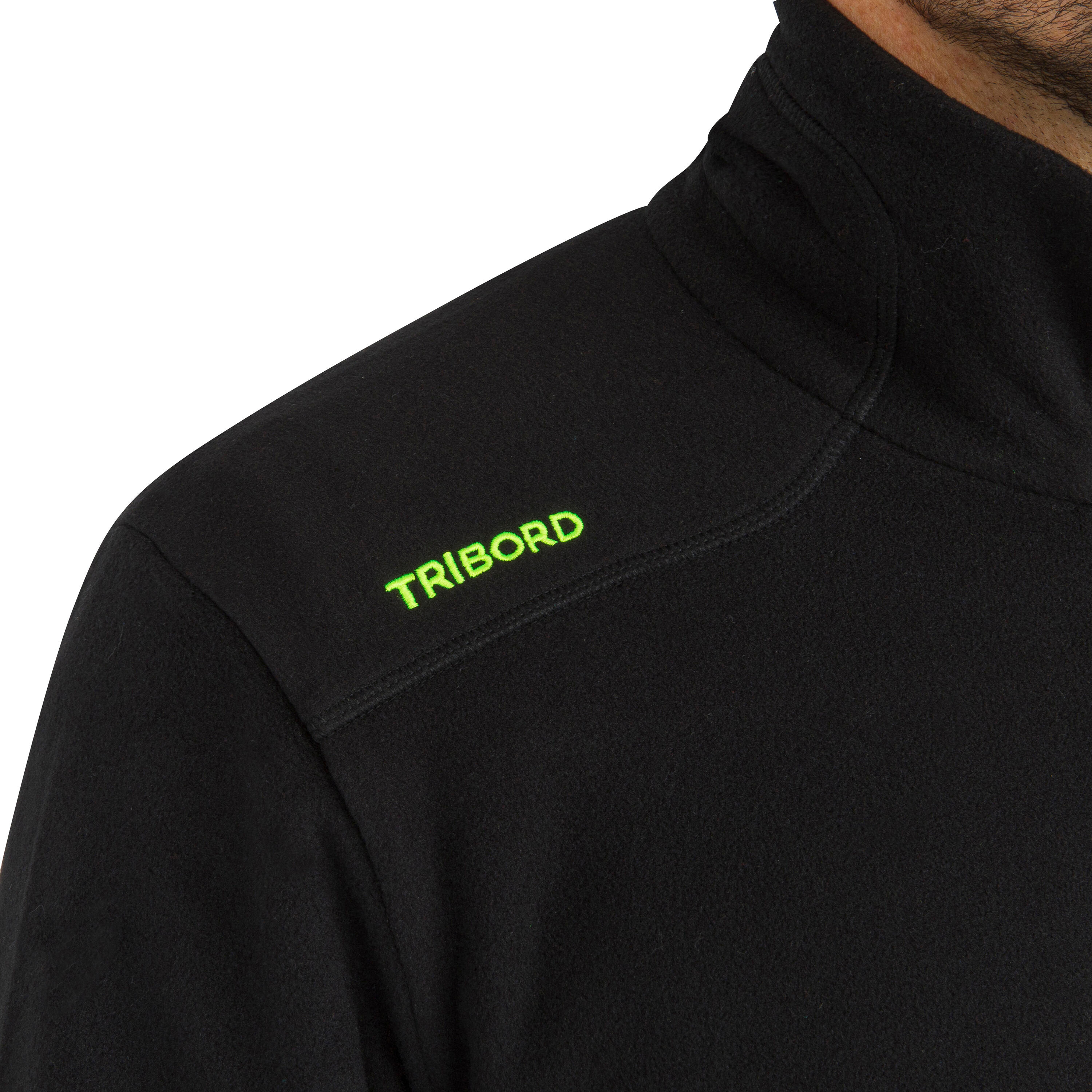 Erkek Sıcak Tutan Yelkenli Poları - Siyah - Sailing 100 - Image 7