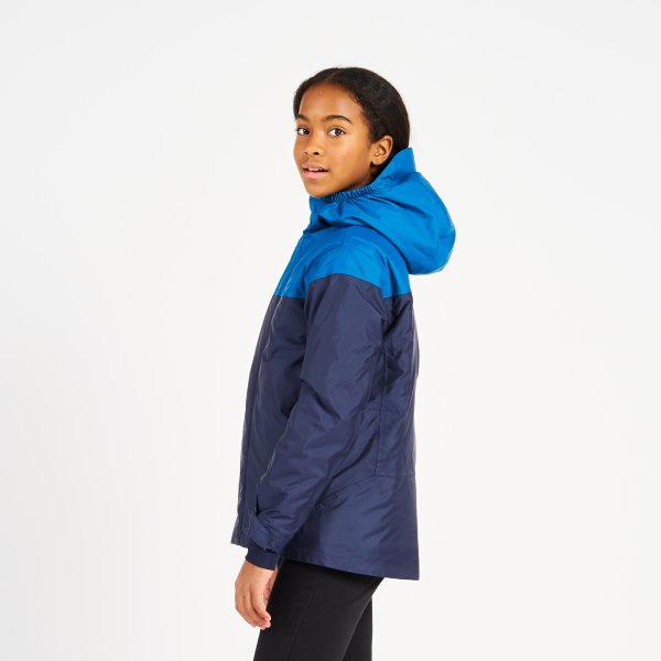 کاپشن بادبانی بچگانه ضدآب و گرم Tribord Sailing 100 – رنگ سرمه‌ای/آبی