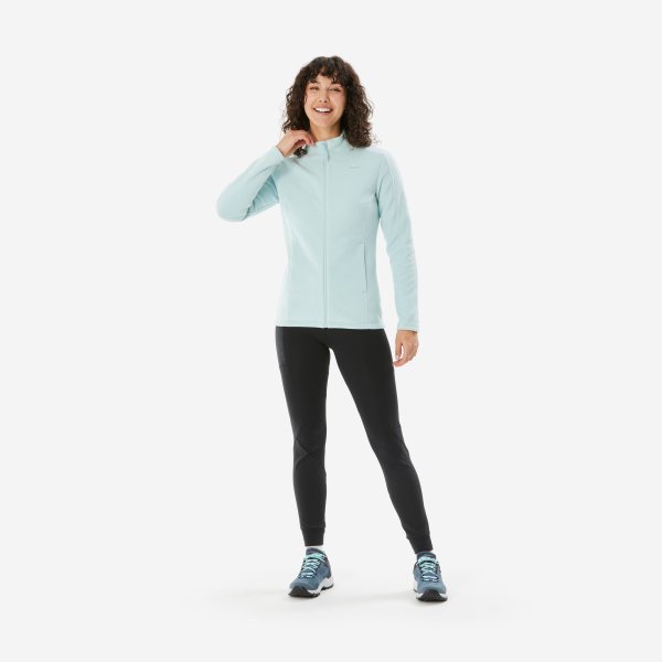 کاپشن پولار زنانه Outdoor برند Quechua مدل MH500 – رنگ سبز روشن