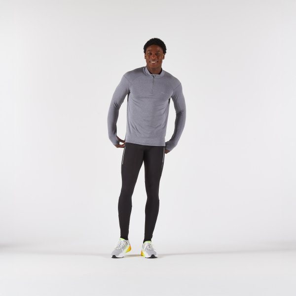 تیشرت آستین‌بلند مردانه دویدن برند Kiprun Run 100 Long Sleeve T‑Shirt – رنگ خاکستری