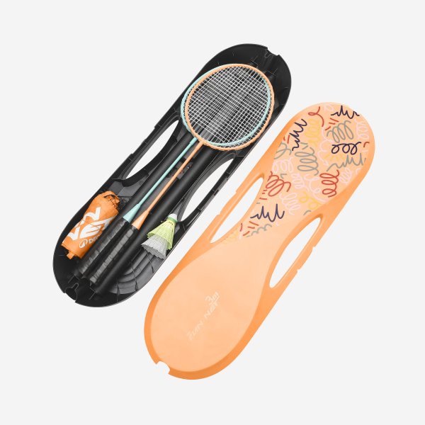 تور بدمینتون – طول ۳ متر، رنگ نارنجی (Fun Set)