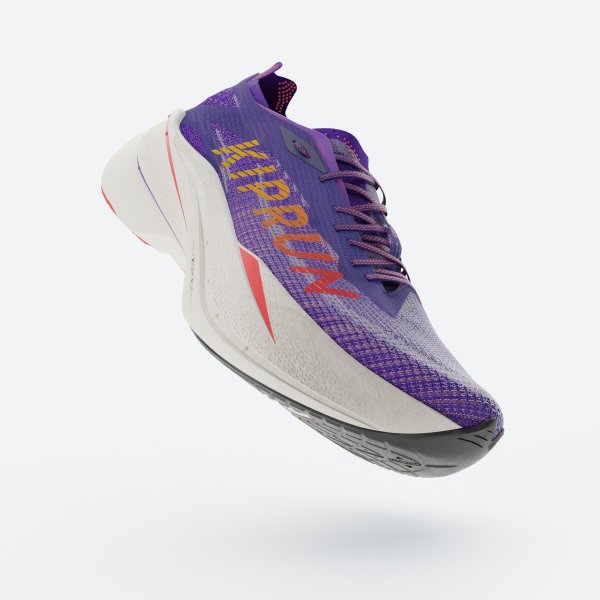 کفش دویدن زنانه KIPRUN KD900X LD+ – پلاک کربنی، رنگ بنفش