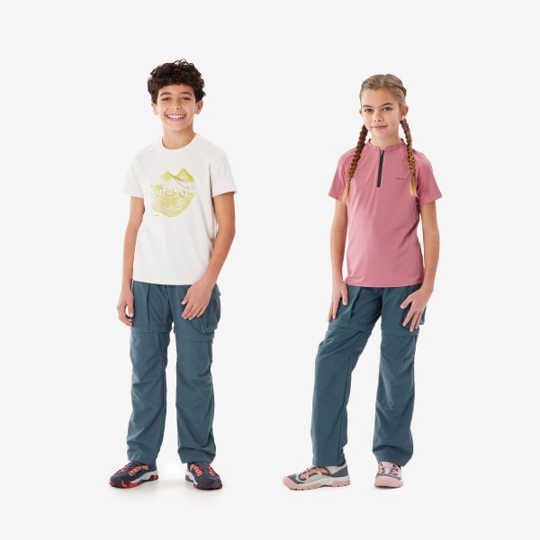 شلوار کوهنوردی و طبیعت‌گردی ماژولار کودک QUECHUA مدل MH500 – رنگ آبی