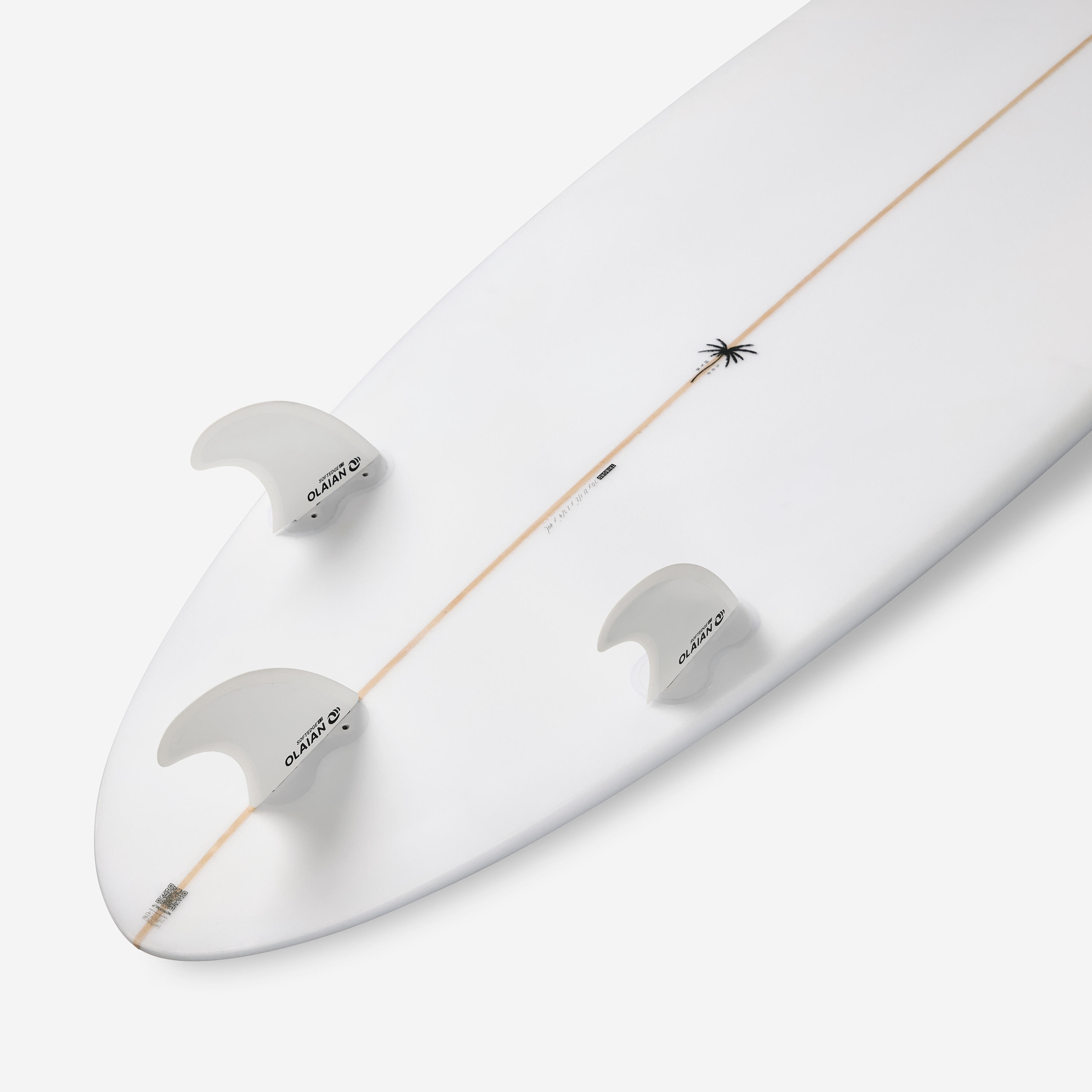 تخته هیبریدی موج‌سواری – ۷ اینچ – ۴۹ لیتر – رنگ بژ – برند OLAIAN