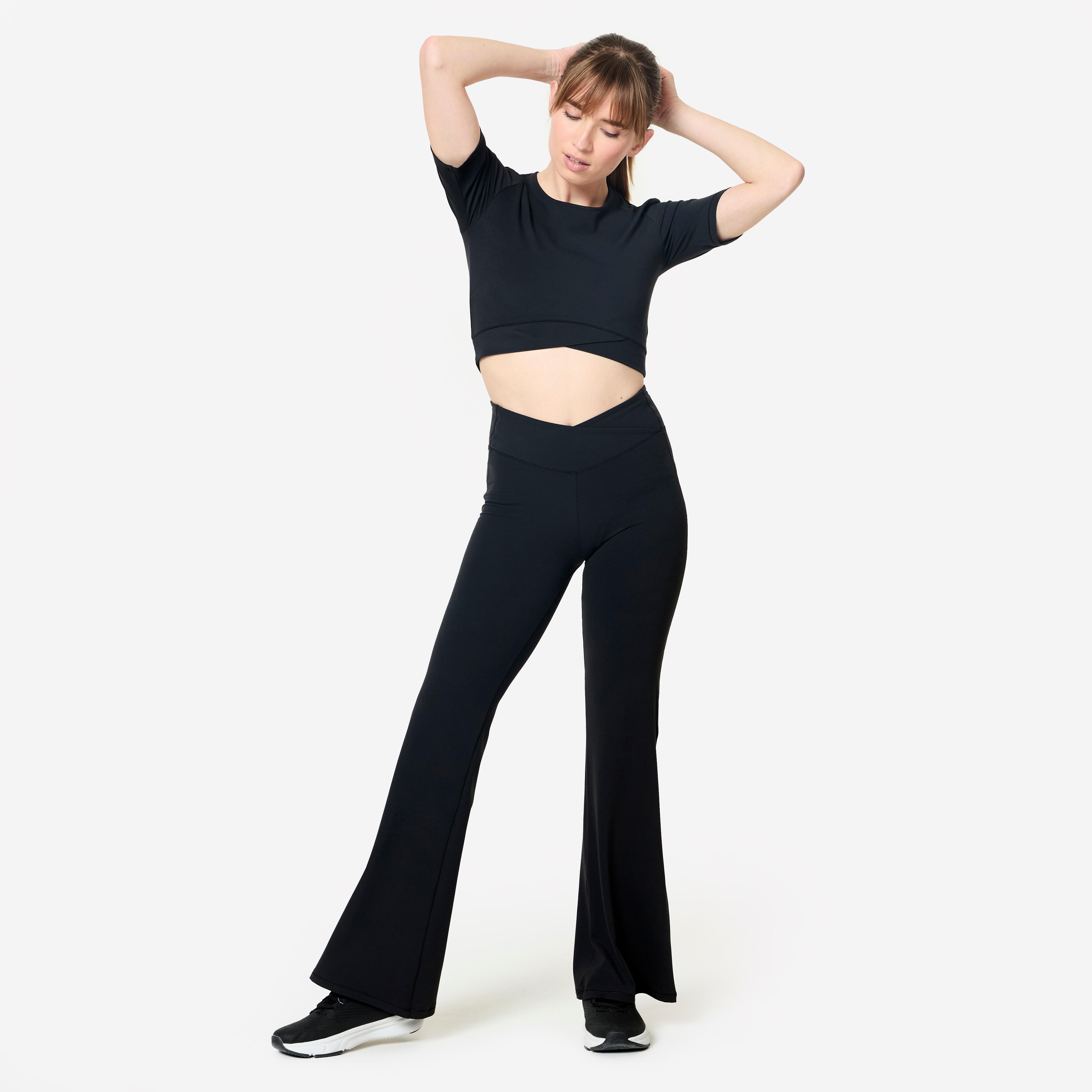 تیشرت ورزشی کوتاه زنانه DECATHLON