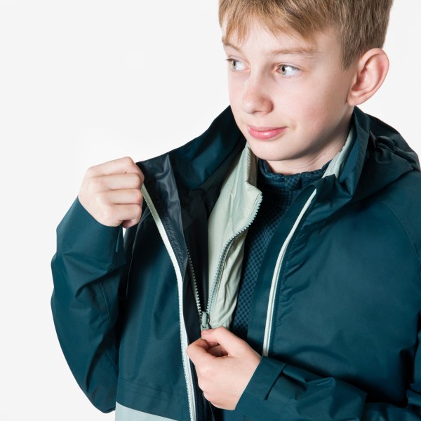 کاپشن دویدن کودک KIPRUN – مدل 3in1 – رنگ آبی/سبز - Image 6