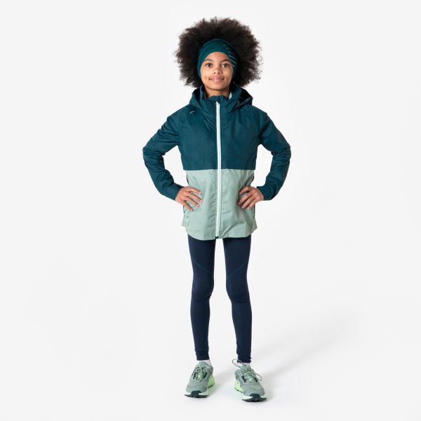 کاپشن دویدن کودک KIPRUN – مدل 3in1 – رنگ آبی/سبز - Image 11