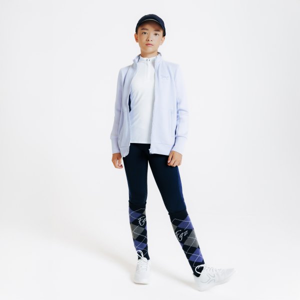 سویشرت سوارکاری کودک FOUGANZA – رنگ بنفش – مدل 500