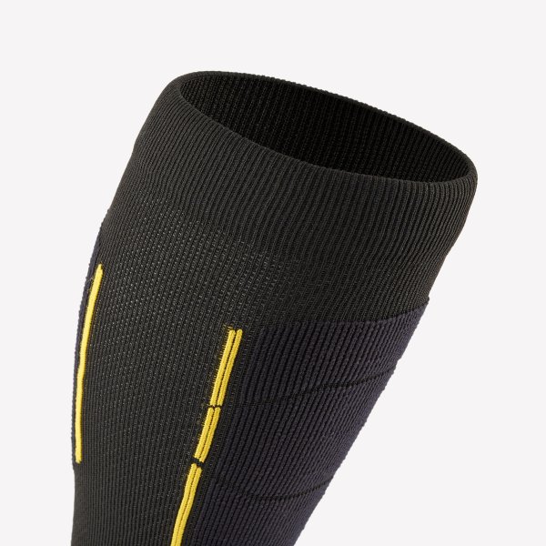 جوراب اسکی بزرگسال WEDZE مدل 500 – پشم مرینوس – رنگ مشکی / زرشکی - Image 5