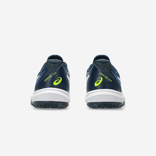 کفش تنیس مردانه ASICS مدل Game FF – مناسب تمام زمین‌ها – رنگ سفید / زرد - Image 4