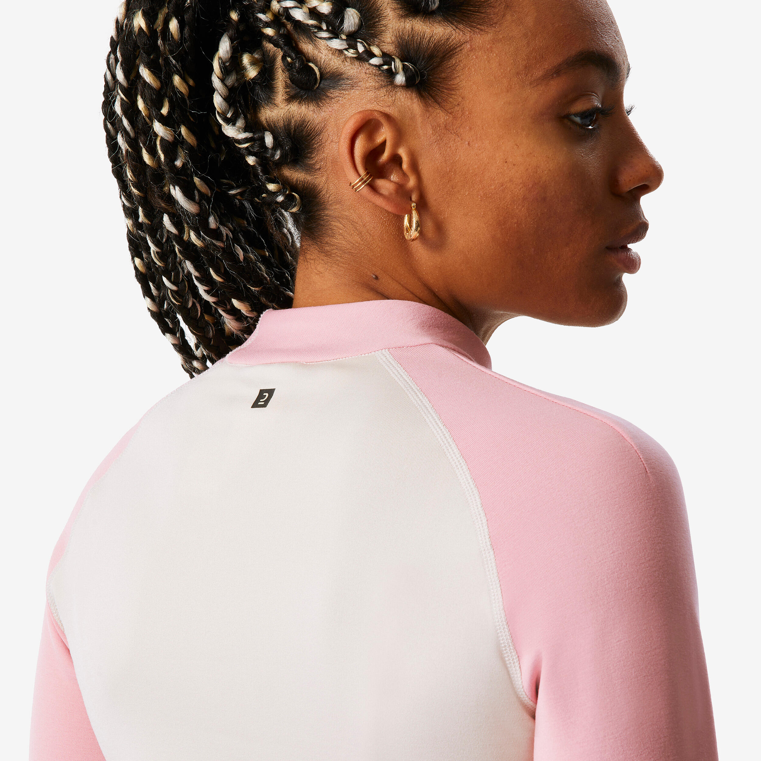 لباس زیر حرارتی اسکی زنانه – بژ / صورتی – BL 500 - Image 4