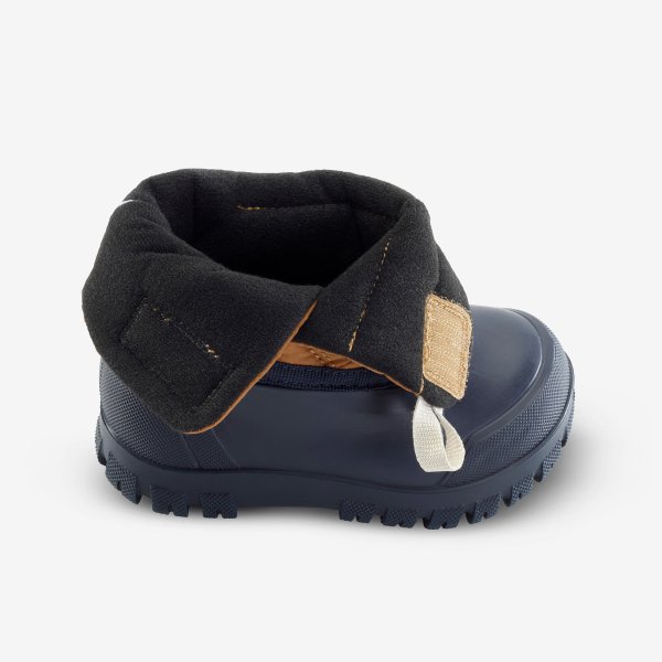 بوت برفی کودکان ۱ تا ۳ سال – قهوه‌ای/مشکی – مدل 500