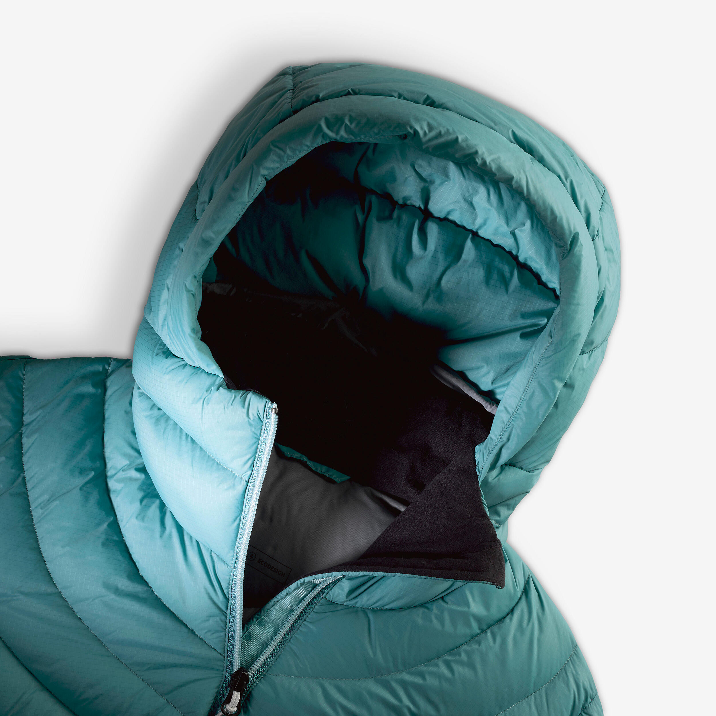 کاپشن پر زنانه سیموند – کوهنوردی و فضای باز – کلاه‌دار – آبی – مدل MT500 تا دمای ‌۱۰ درجه زیر صفر - Image 10