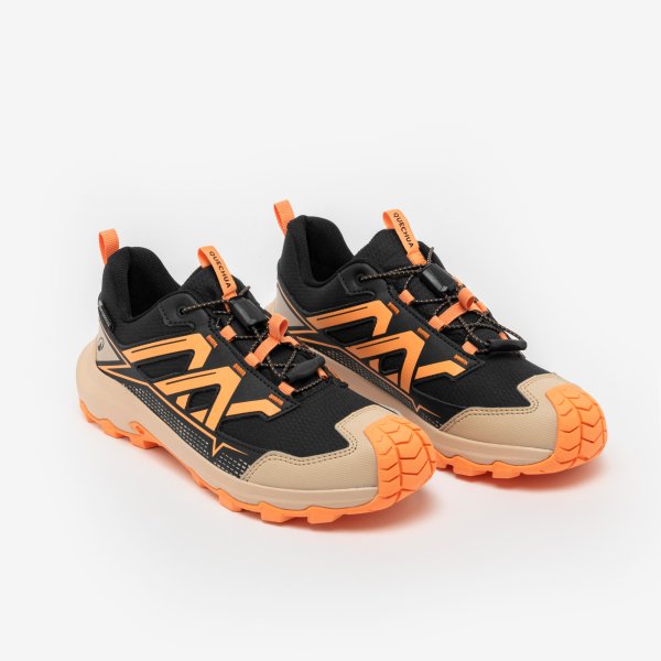 کفش ضدآب کودکان کوه‌نوردی و فضای باز QUECHUA مدل Crossrock – رنگ نارنجی